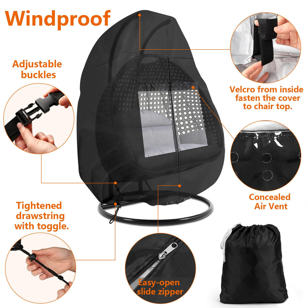 i COVER clear transparent window detail showing view-through benefit