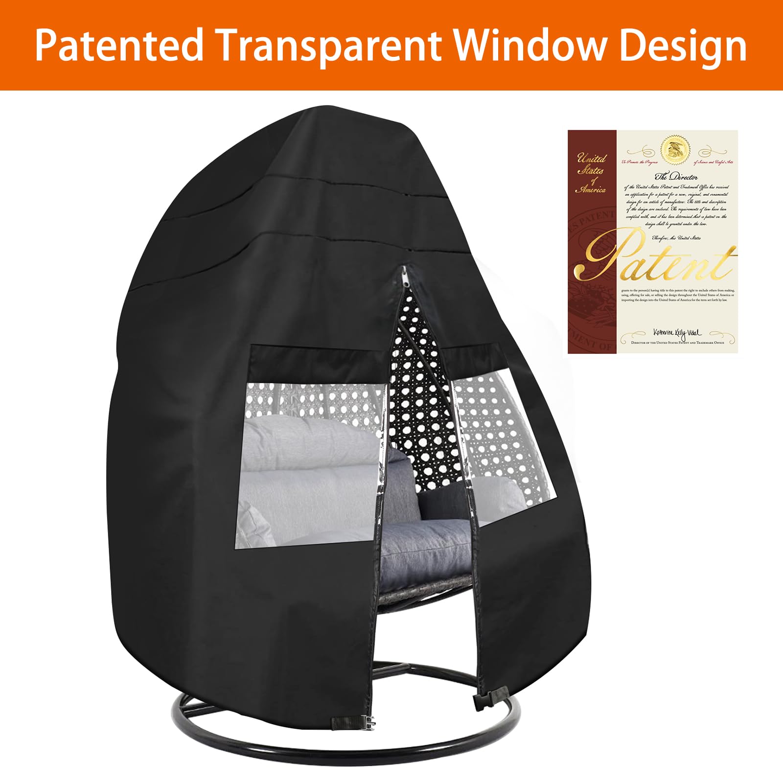 i COVER long zipper and buckle closures to secure cover in wind