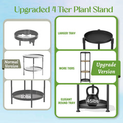 iDavosic.ly plant stand staged in living room boosting greenery and space