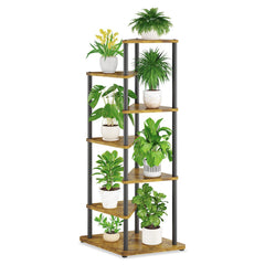 iDavosic.ly front view of full 6-tier stand showing organized plant display benefit
