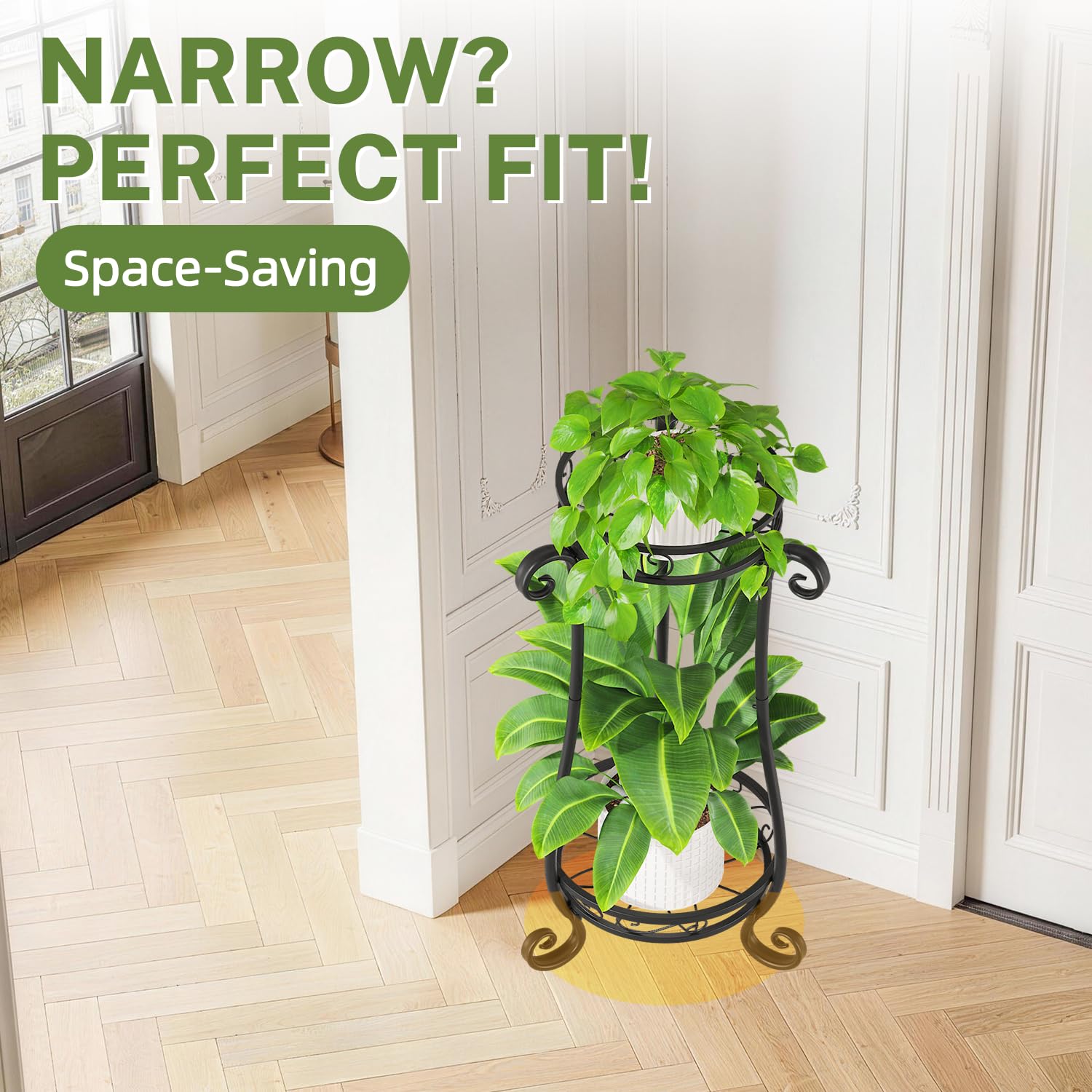 iDavosic.ly assembled stand with packaging nearby showing ready-to-use durable design