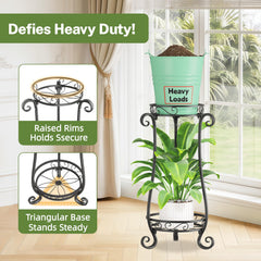 iDavosic.ly stand in balcony setting holding two pots and maximizing outdoor greenery