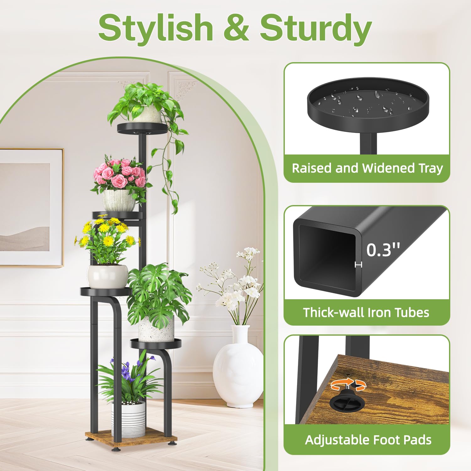 iDavosic.ly side profile in a corner maximizing vertical display without crowding