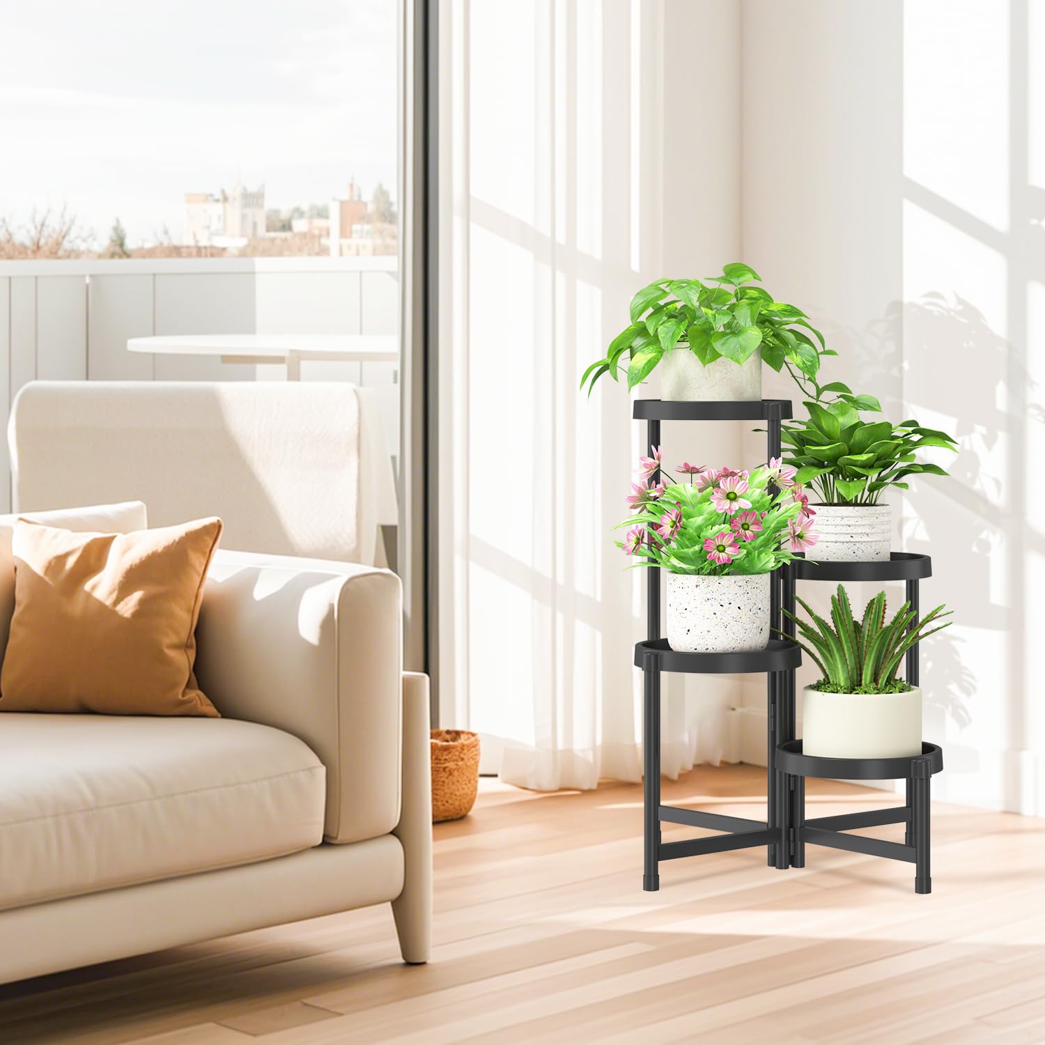 iDavosic.ly staggered spiral tiers highlighting improved light access to plants