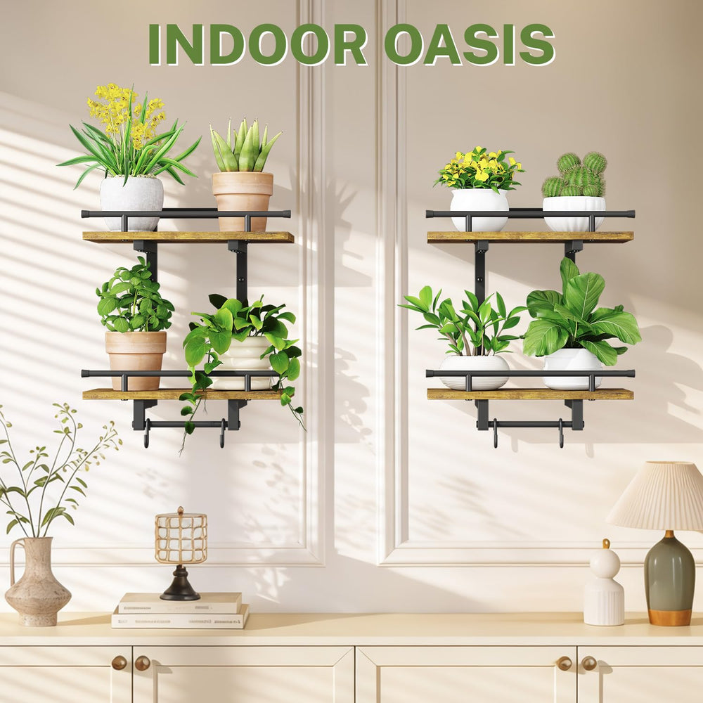iDavosic.ly styled shelf with books and plants conveying organized decor benefit