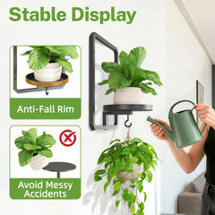 iDavosic.ly tray with assorted pots demonstrating 7.8-inch width and fit for various planters