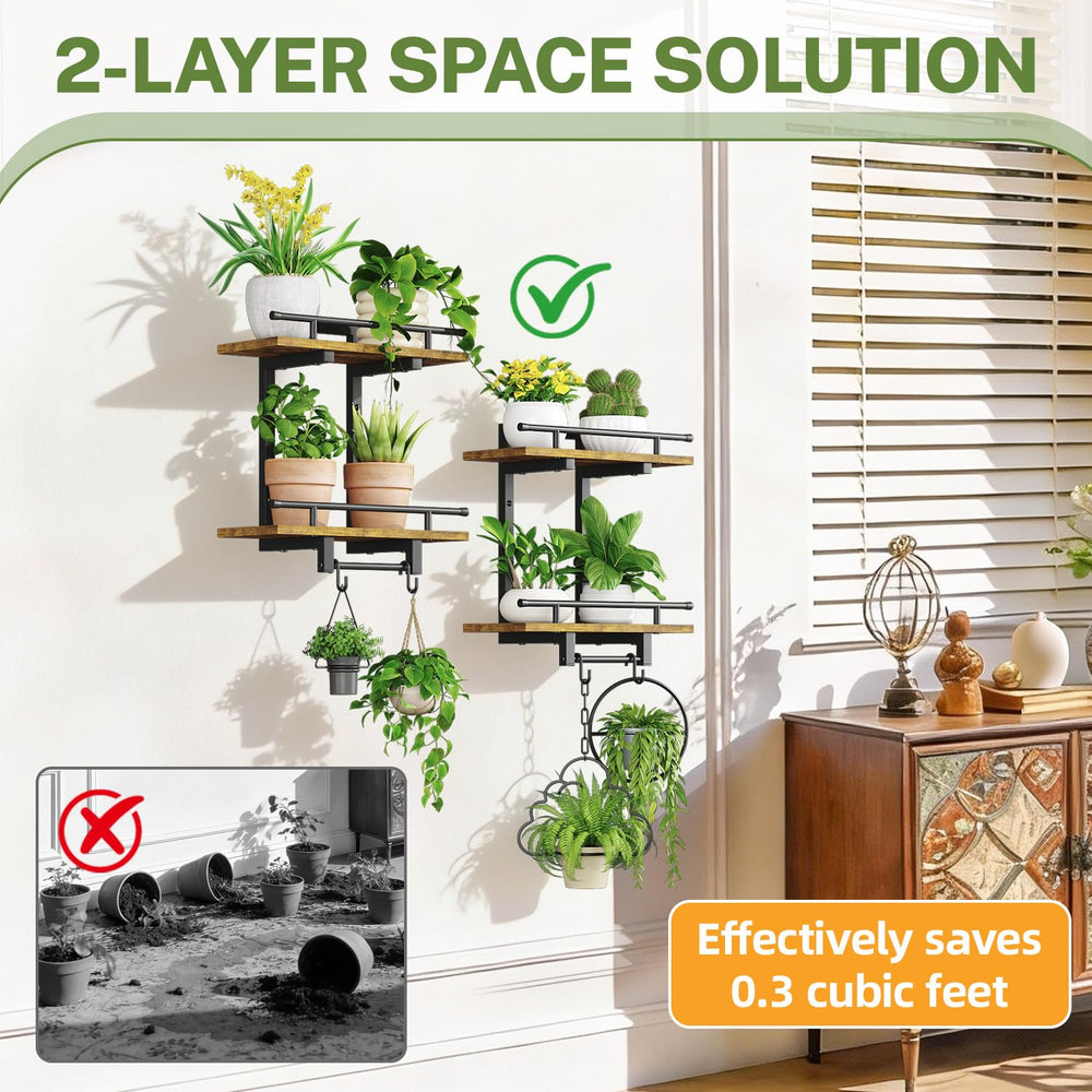 iDavosic.ly shelf with 6-inch pot showing fit and scale benefit for planters