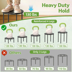 iDavosic.ly leg with protective foot pad preventing floor scratches and slipping