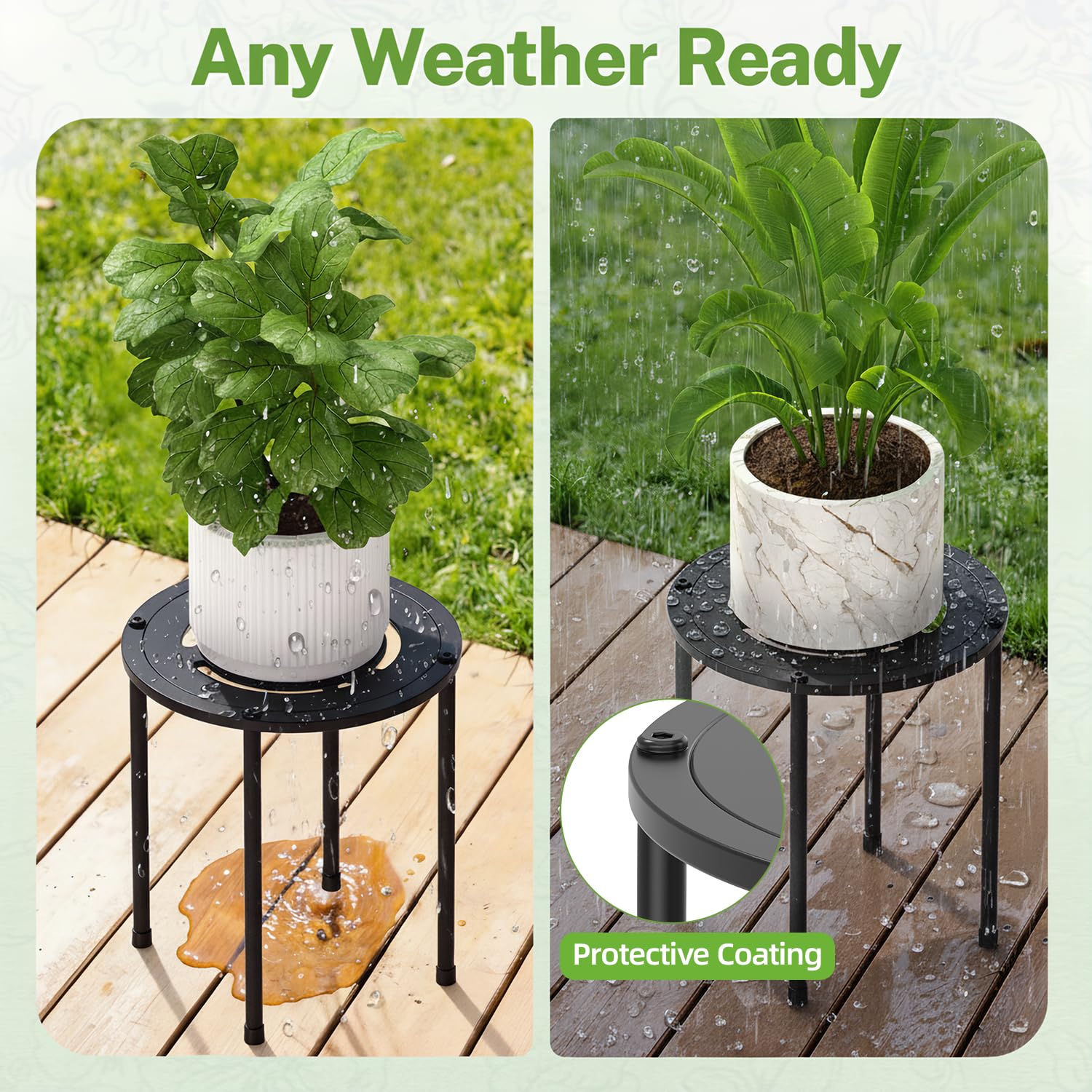 iDavosic.ly outdoor patio arrangement demonstrating rust-resistant finish benefit