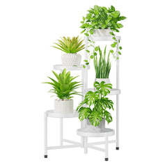 iDavosic.ly front view of five-tier stand shows clean white display and space-saving benefits
