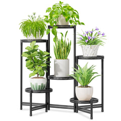iDavosic.ly front view of assembled 6-tier stand showing vertical display benefit