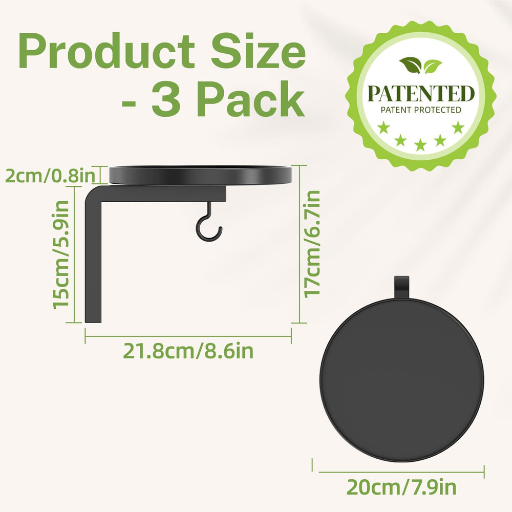 iDavosic.ly close-up of waterproof coating and raised rim for cleaner watering