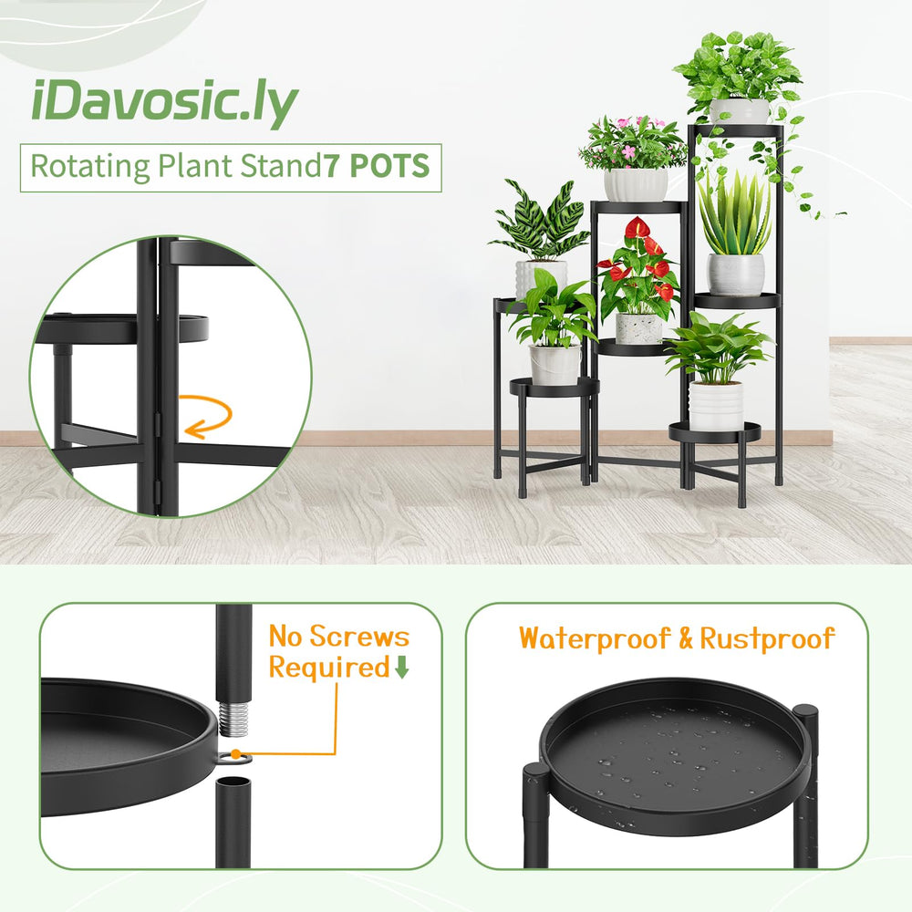 iDavosic.ly soporte en balcón exhibe plantas y ahorra espacio
