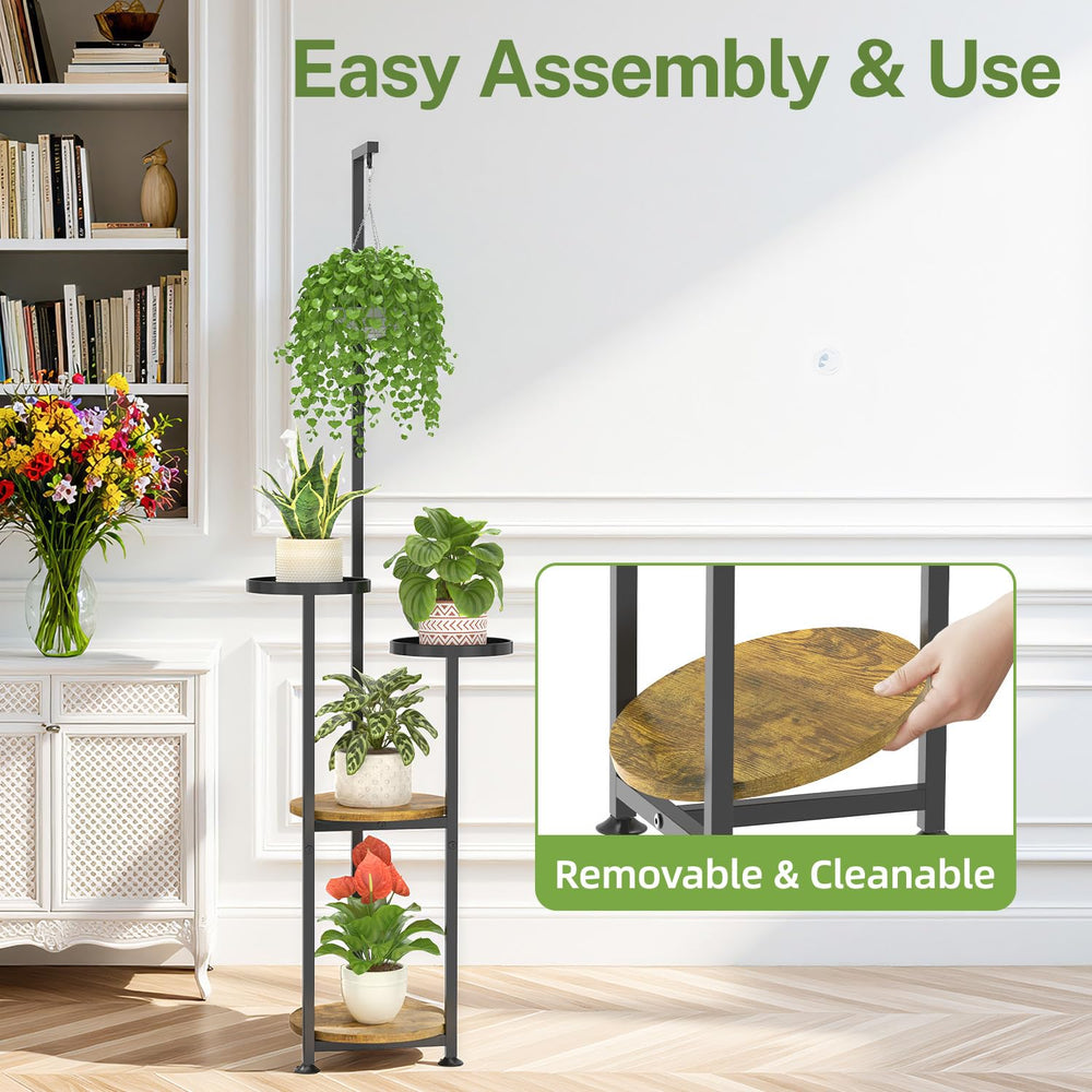 iDavosic.ly in-use living room display with multiple plants creating an organized focal point