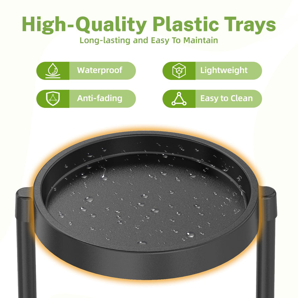 iDavosic.ly close-up of waterproof plastic tray protecting surfaces and catching water