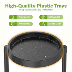 iDavosic.ly close-up of waterproof plastic tray protecting surfaces and catching water