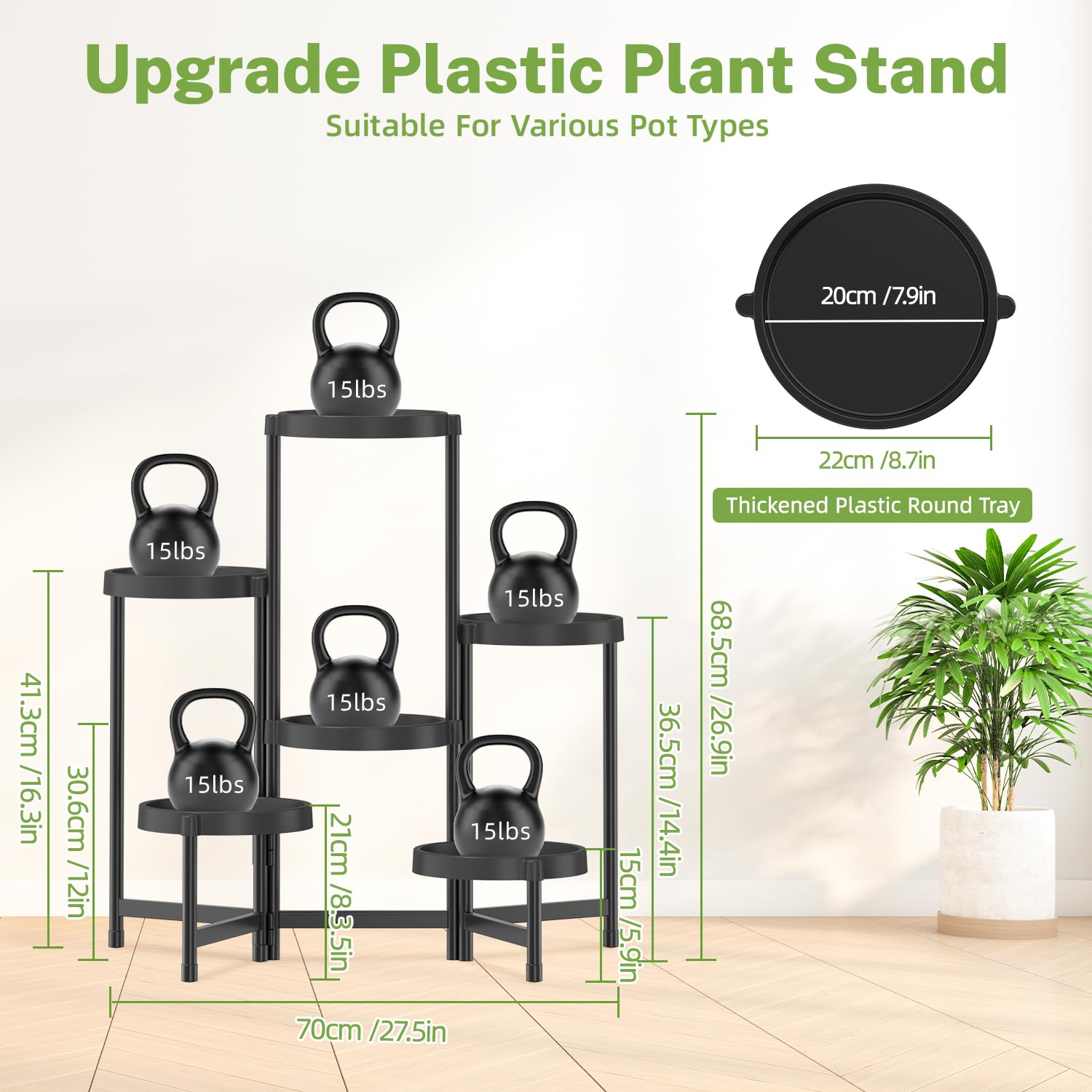 iDavosic.ly plant stand on balcony creating an attractive outdoor plant corner