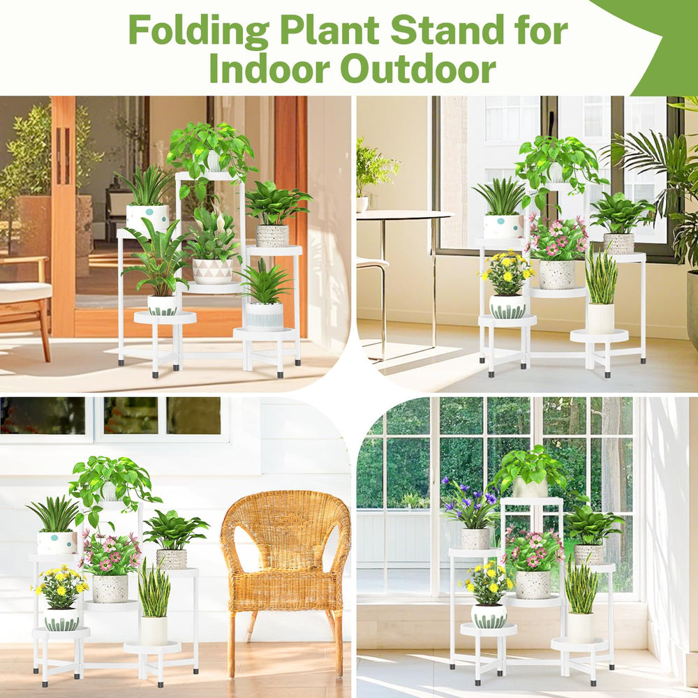 iDavosic.ly stand next to a watering can for scale, demonstrates compact vertical storage