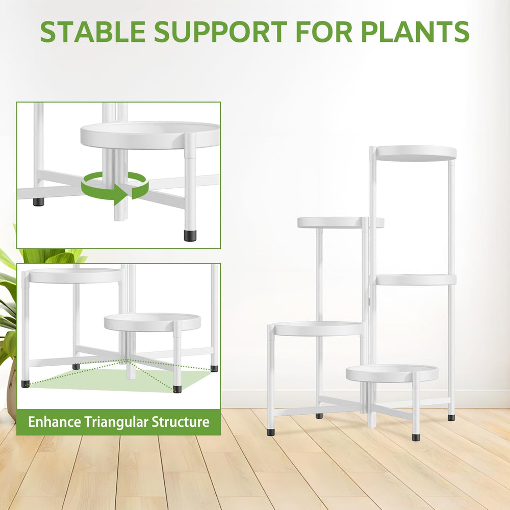 iDavosic.ly stand holding large pots illustrating heavy-duty frame support and stability