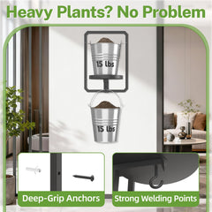 iDavosic.ly side profile showing pot on tray and secure support for heavier planters