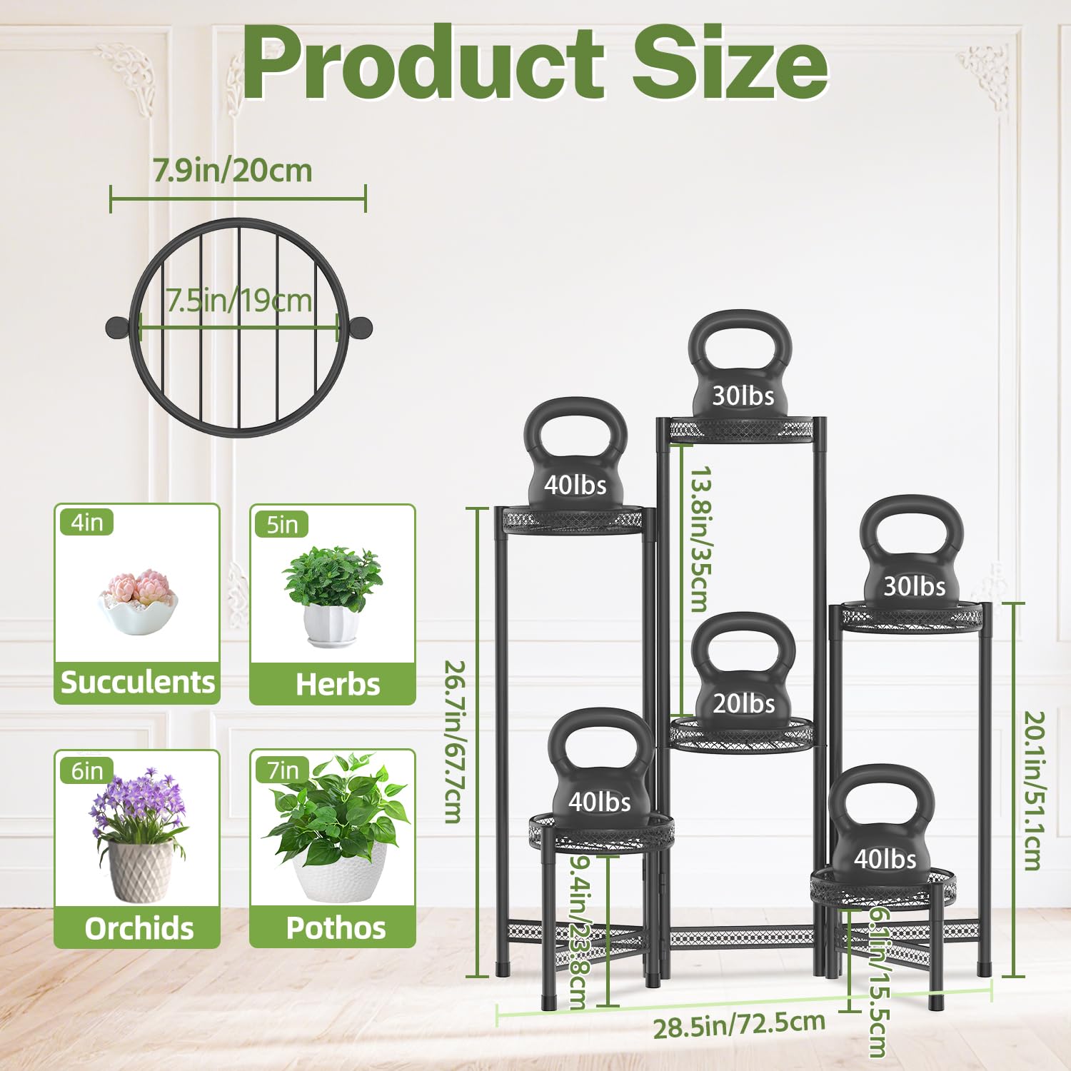 iDavosic.ly soporte colocado en balcón optimizando plantas y luz