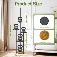 iDavosic.ly tier tray closeup with large pot to show roomy 11-inch surface