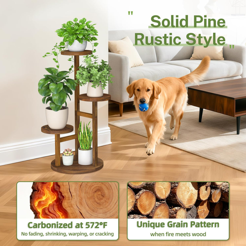 iDavosic.ly close-up of pine wood grain on top tier highlighting durable construction and natural finish
