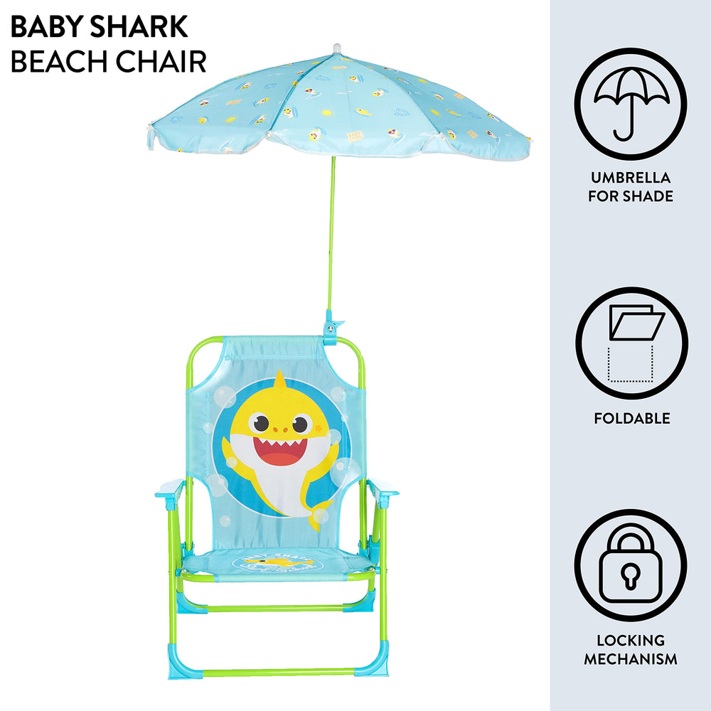 Idea Nuova umbrella clip detail attaching to chair back, secure shade for child