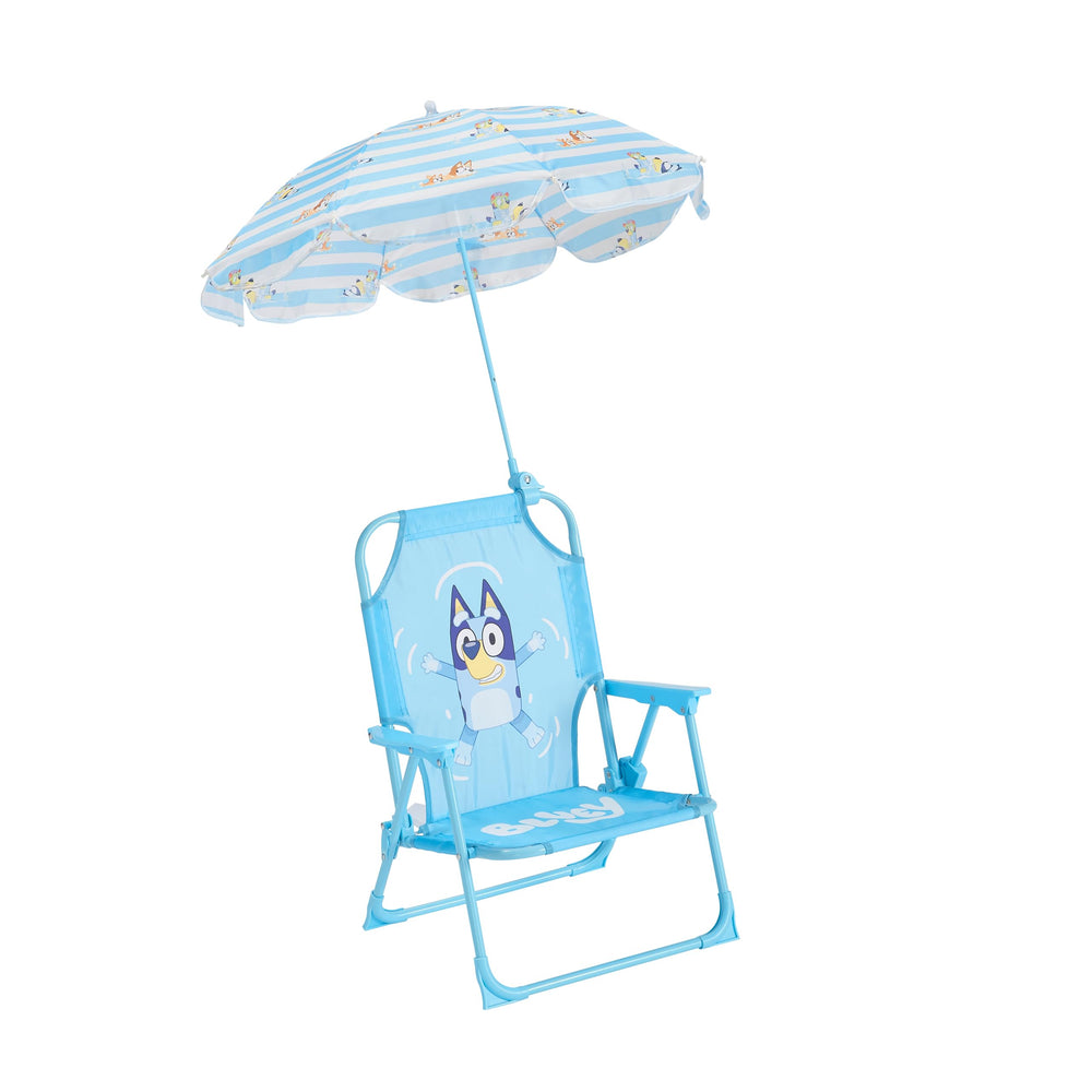 Idea Nuova Bluey front view showing playful design and easy-to-clean seat for fun outings