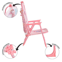 Idea Nuova Hello Kitty folded flat for compact storage and easy transport benefit