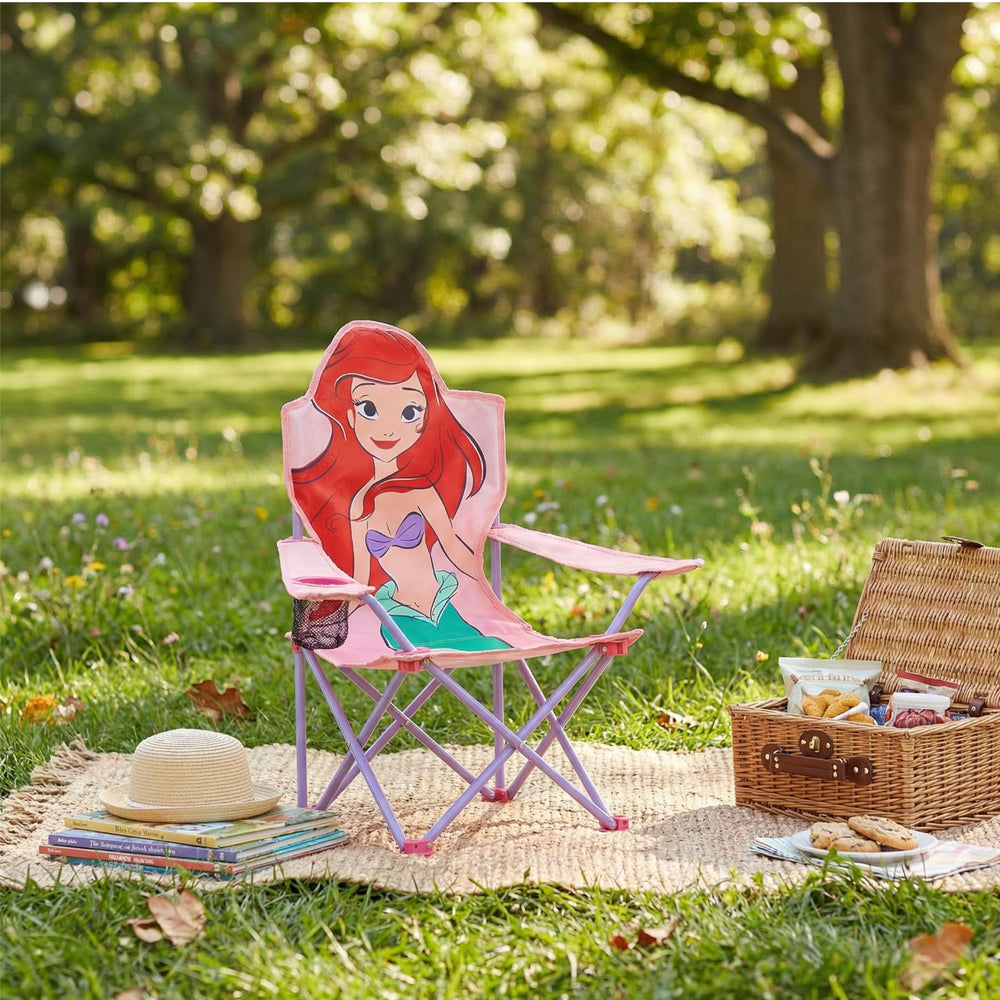 Idea Nuova Little Mermaid in backyard setting offering portable seating fun