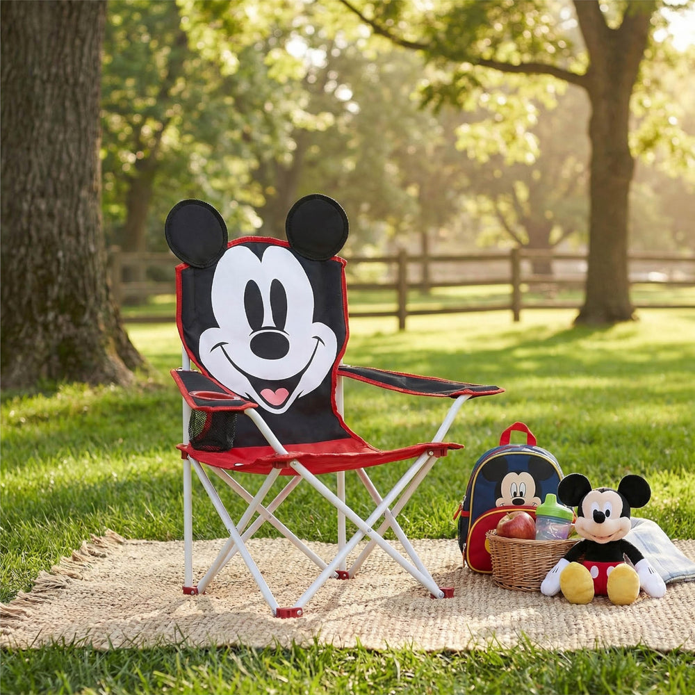 Idea Nuova Mickey next to a child demonstrating correct size and comfort