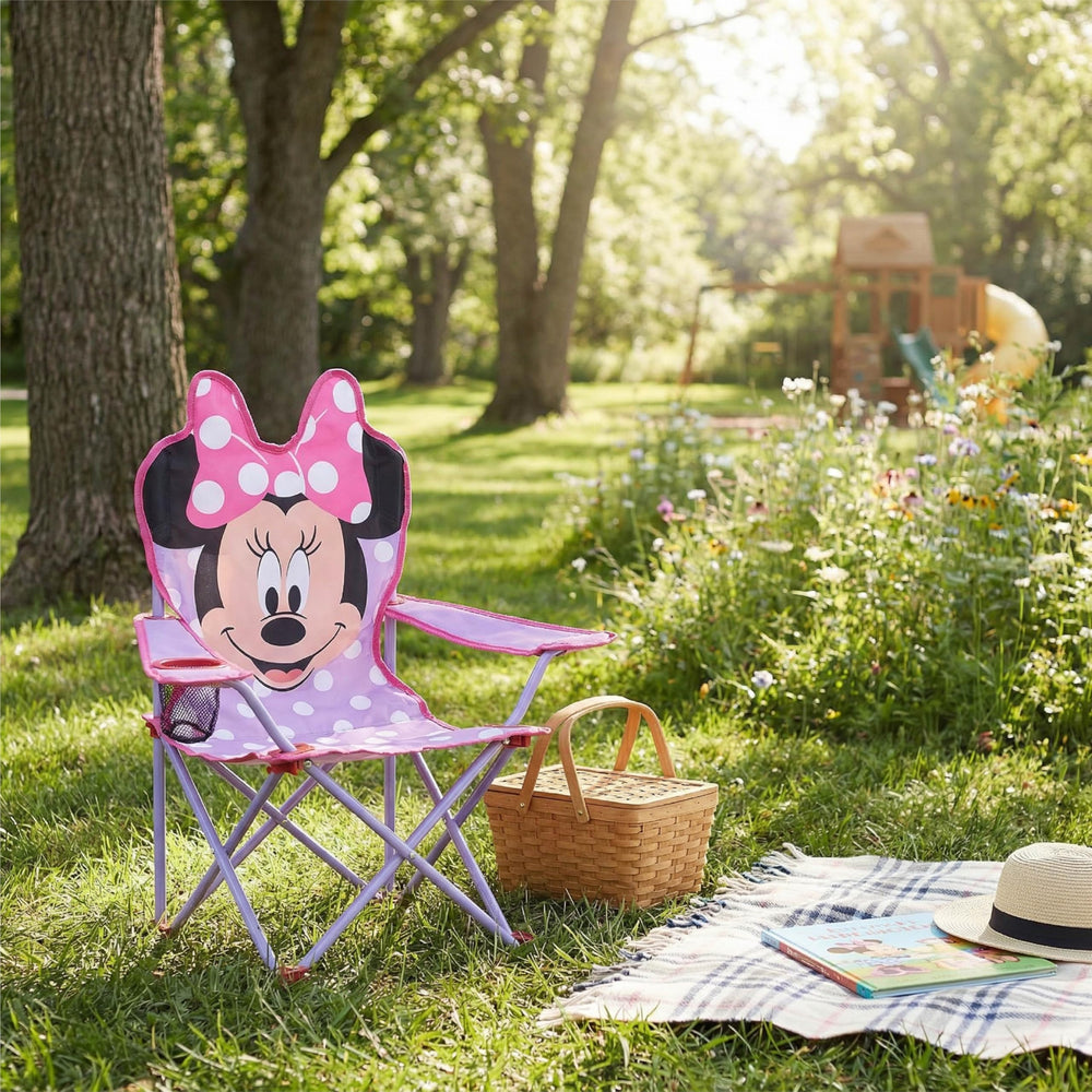 Idea Nuova Minnie cup holder detail showing convenient drink storage and accessibility