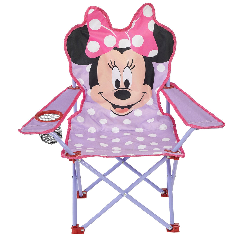 Idea Nuova Minnie front view showing full chair and cute bow for playful seating