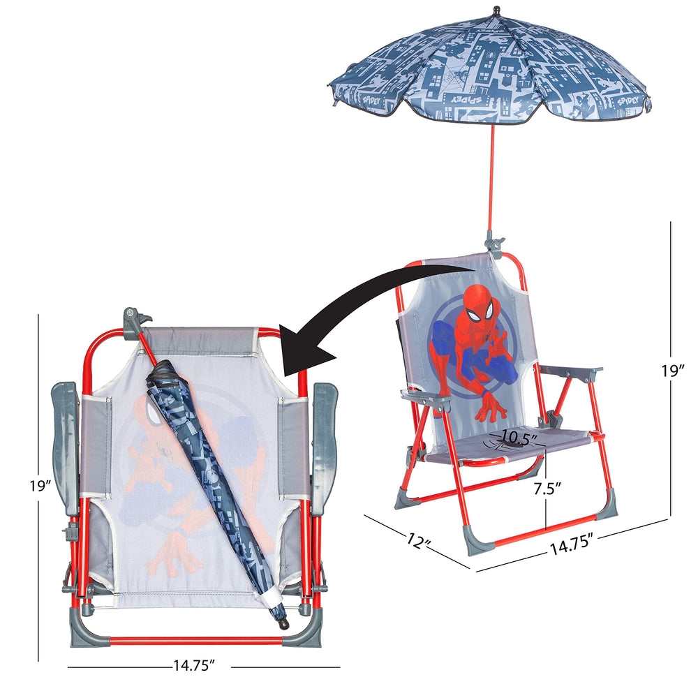 Idea Nuova Spiderman close-up of water-resistant fabric for easy cleanup and durability