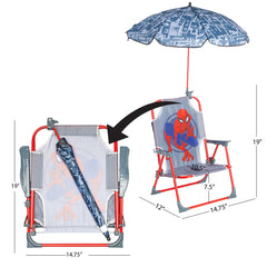 Idea Nuova Spiderman close-up of water-resistant fabric for easy cleanup and durability