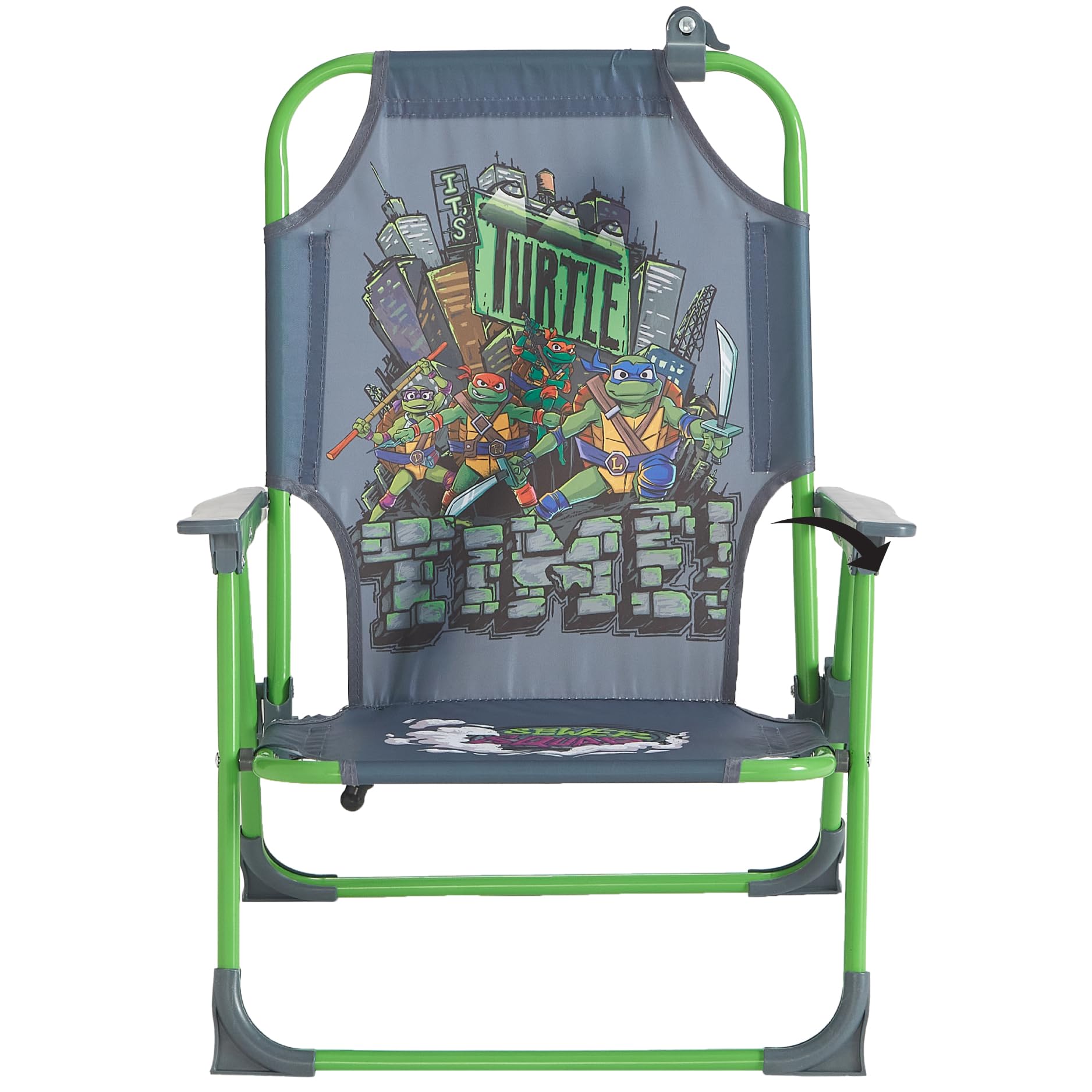 Idea Nuova TMNT side profile highlighting low seating for safer posture