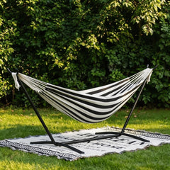 IDEALHOUSE double hammock front view showing full setup and comfort