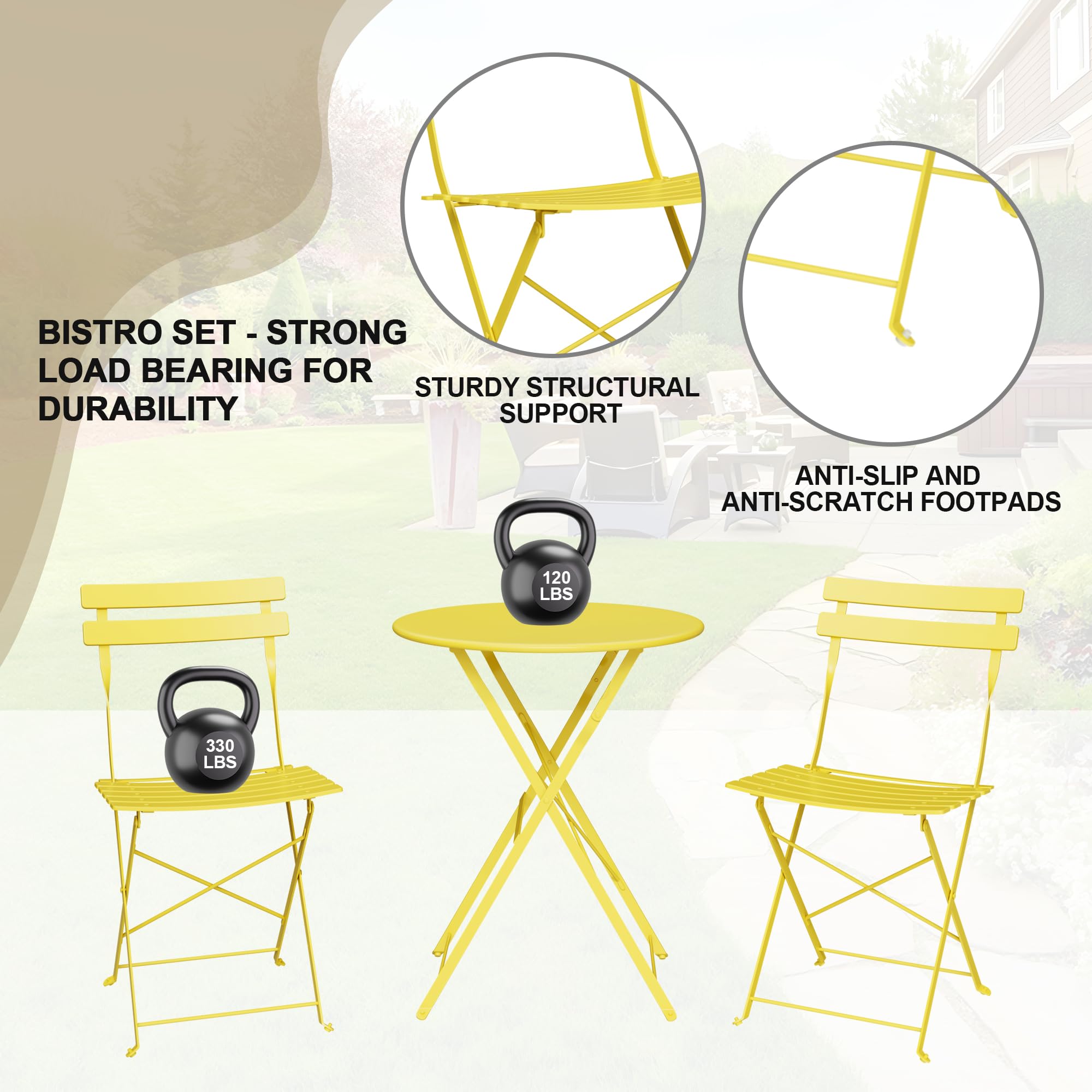 IDEALHOUSE folded storage profile demonstrating space-saving portability