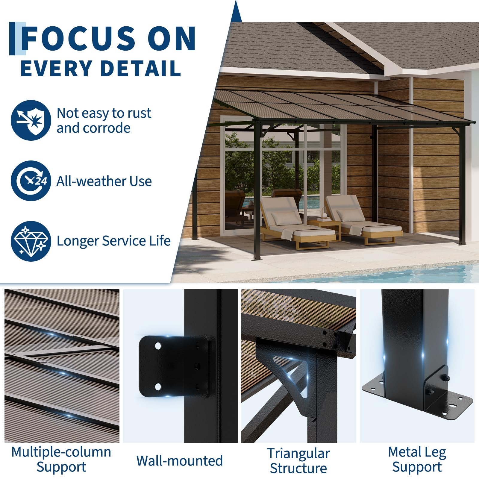 IDEALHOUSE gazebo mounted to house demonstrating seamless indoor-outdoor access