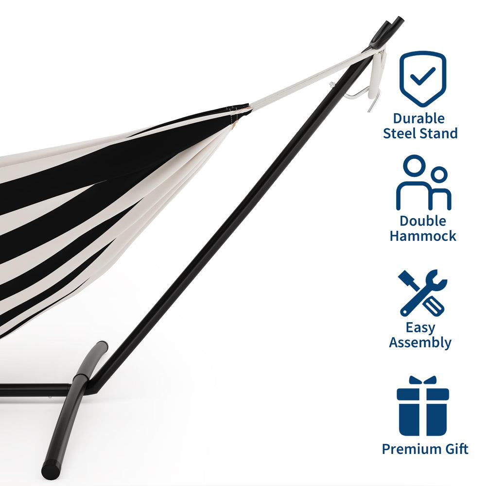 IDEALHOUSE hammock in backyard lifestyle scene offering portable relaxation