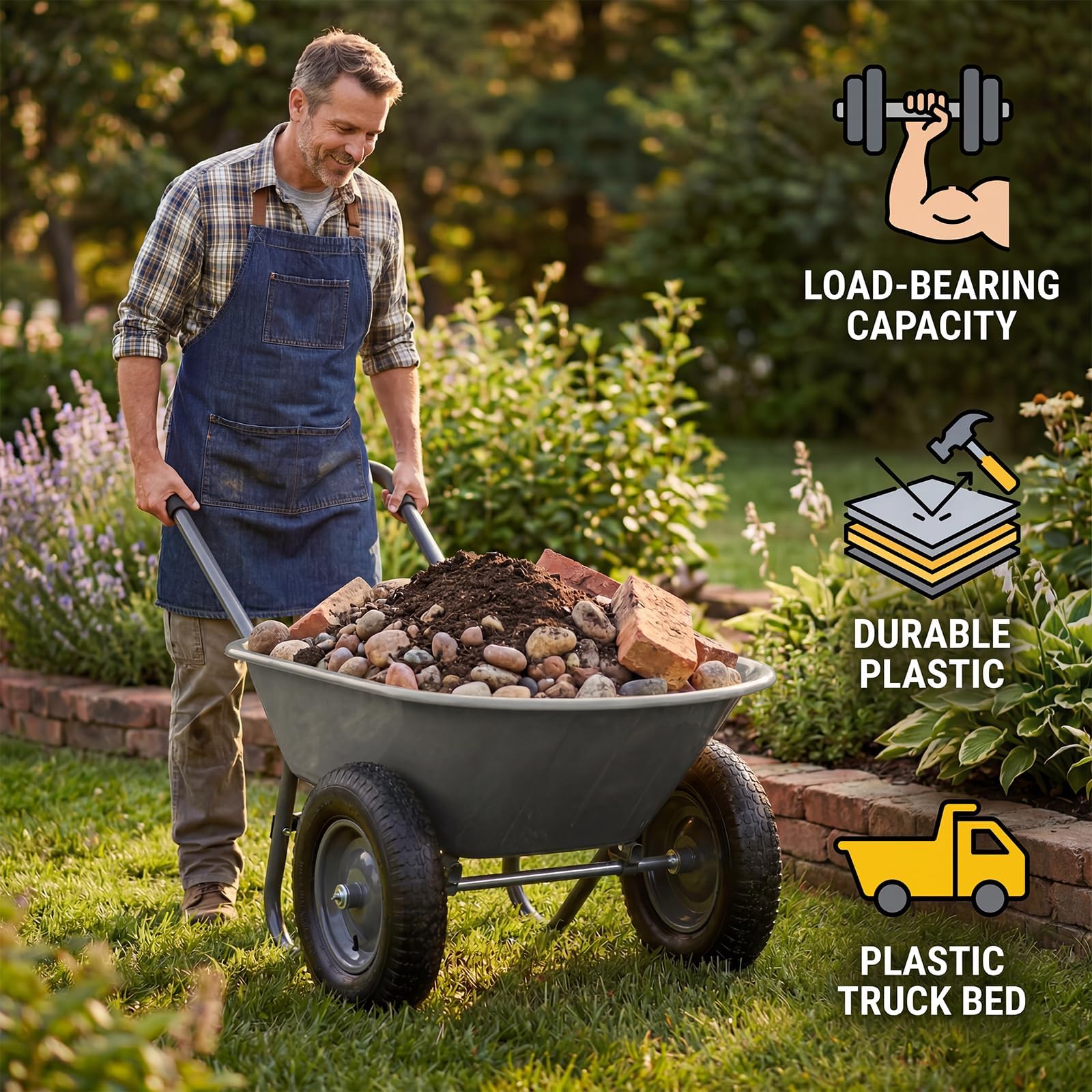 IDEALHOUSE iron frame connection demonstrating sturdy support for heavier loads