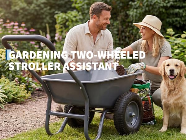 IDEALHOUSE lifestyle shot in garden setting highlighting everyday yard work convenience