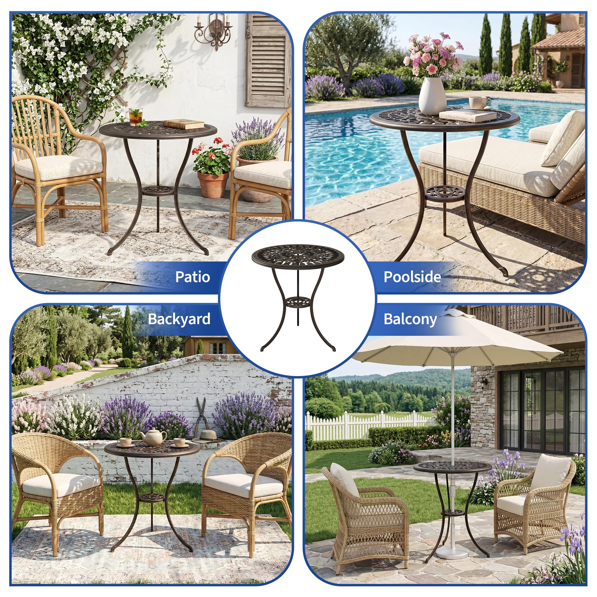 IDEALHOUSE styled on patio with drinks showing outdoor entertaining use