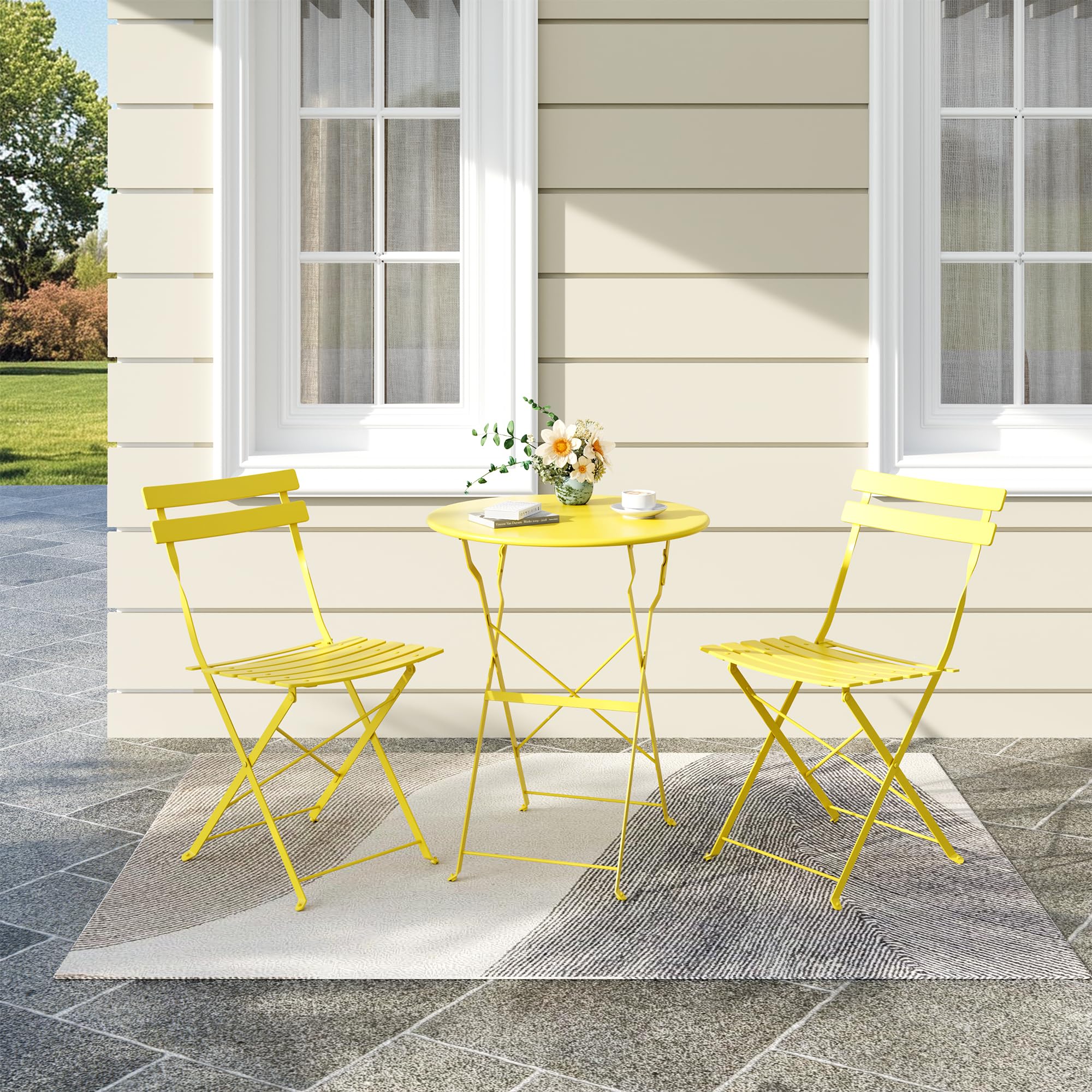 IDEALHOUSE size comparison with chair showing scale for small spaces