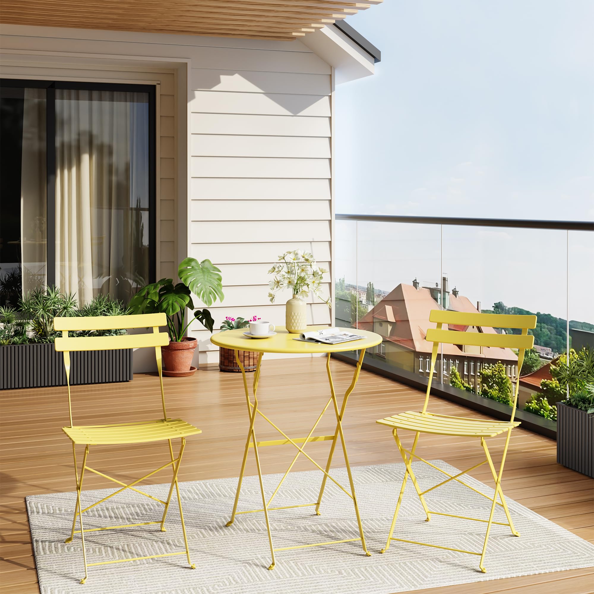 IDEALHOUSE table top detail highlighting sturdy surface and easy cleaning