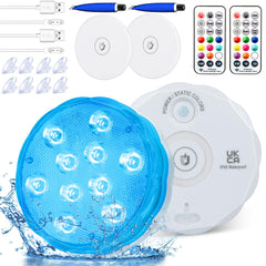 Idealife front view of puck light showing compact design and easy install benefit