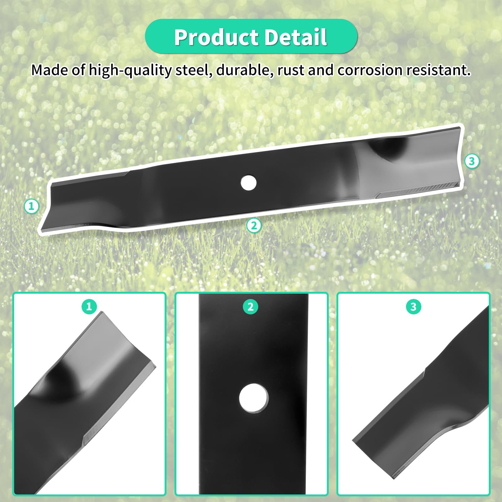 IDEASURE side profile of blade showing thickness and balanced design benefits