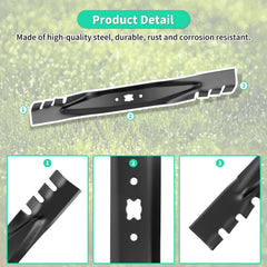IDEASURE blade center hole detail showing 11/16 inch fit for easy installation
