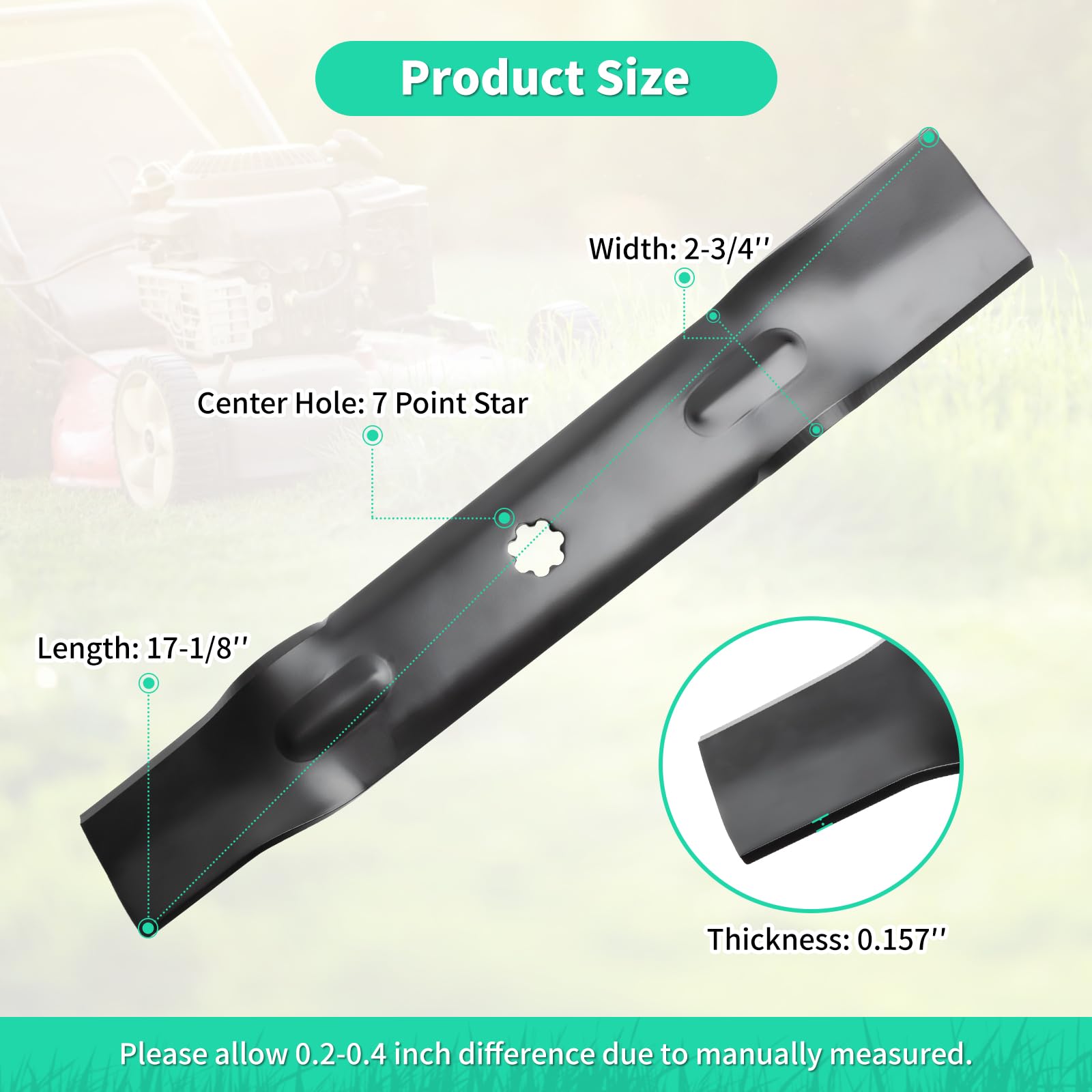 IDEASURE close-up of blade edge and high-lift profile for improved cutting performance